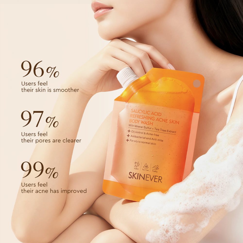 Skincare product with user feedback on skin improvement